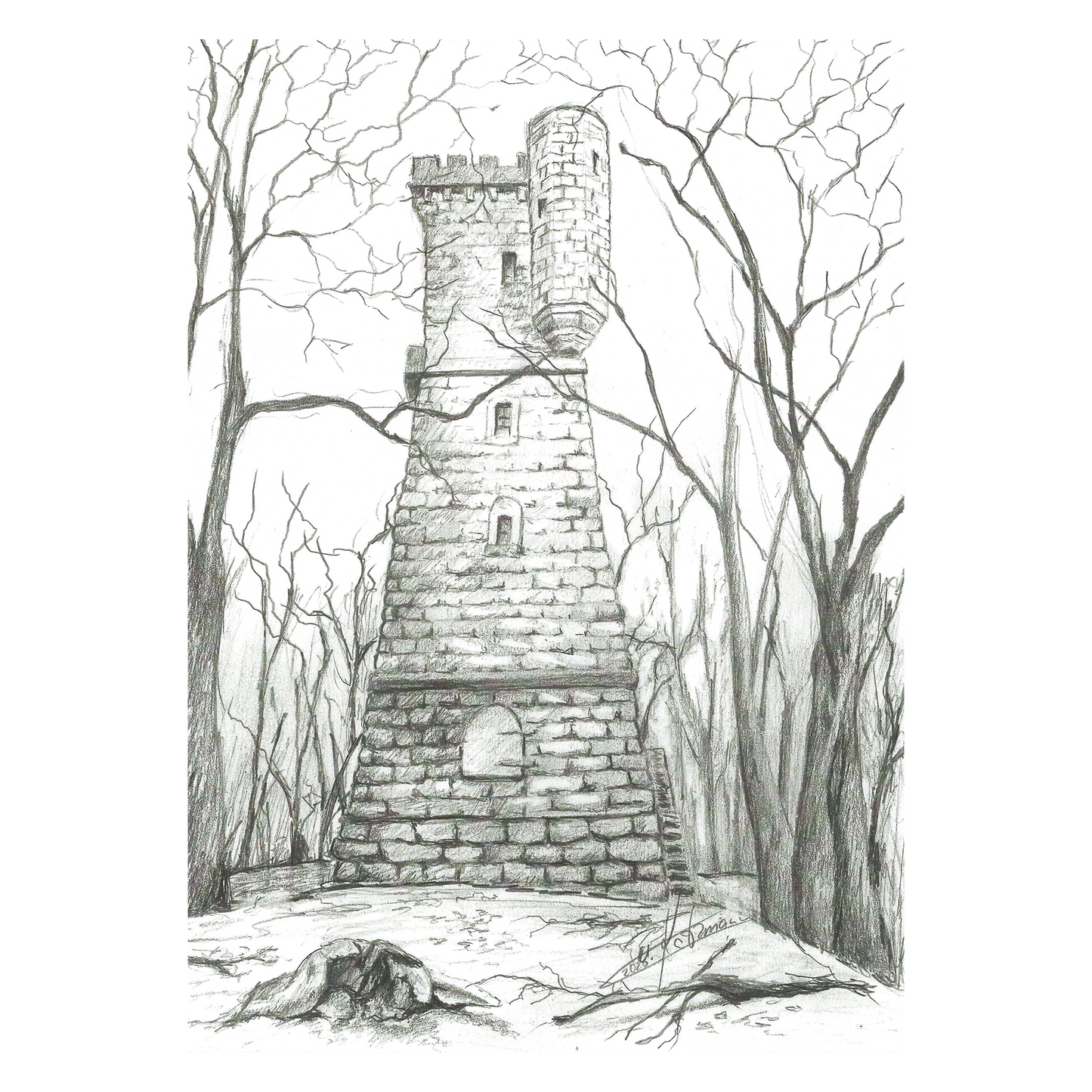 Kunstdruck Sondershausen Bismarckturm