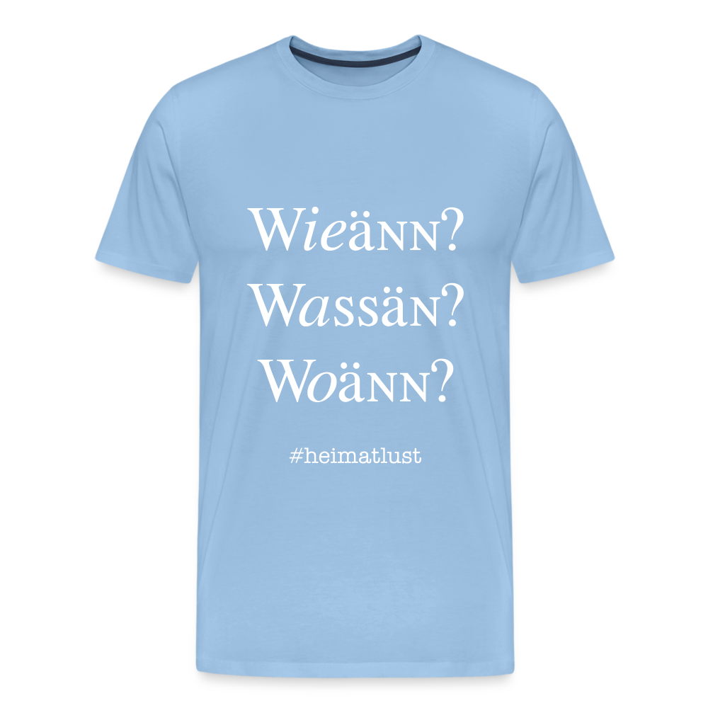 Whoch3 Männer Premium T-Shirt - Sky
