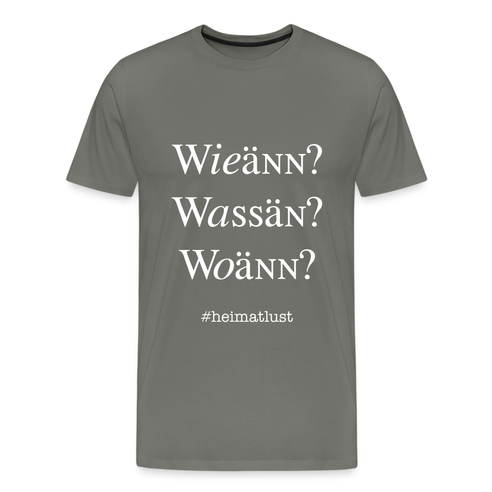 Whoch3 Männer Premium T-Shirt - Asphalt