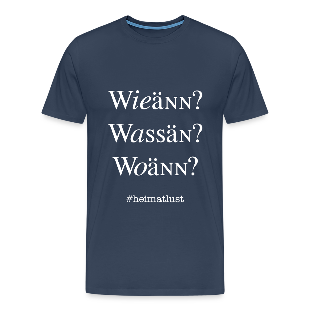 Whoch3 Männer Premium T-Shirt - Navy