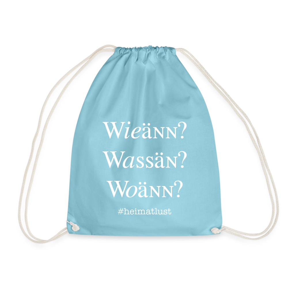 Whoch3 Turnbeutel - Aqua