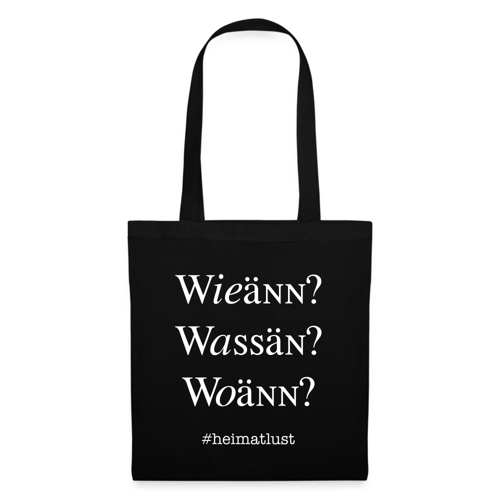 Whoch3 Stoffbeutel - Schwarz
