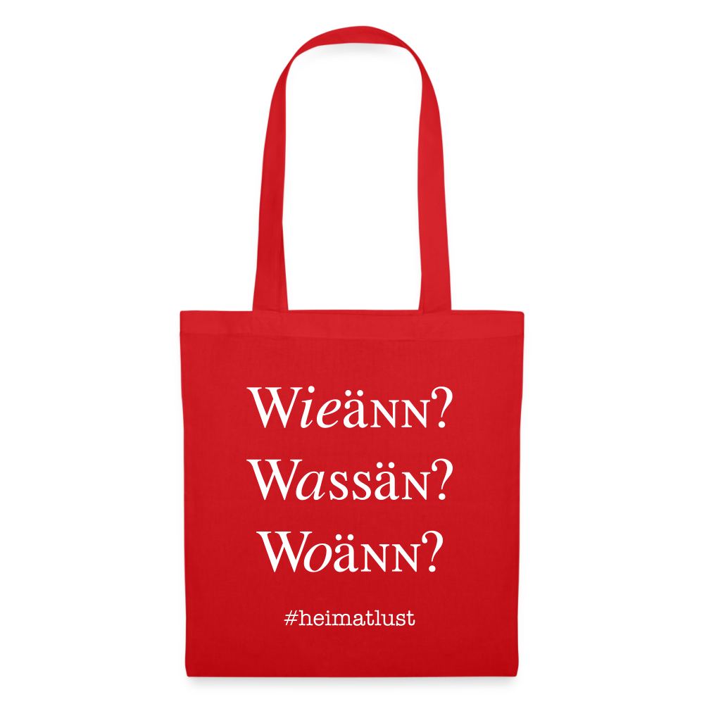 Whoch3 Stoffbeutel - Rot