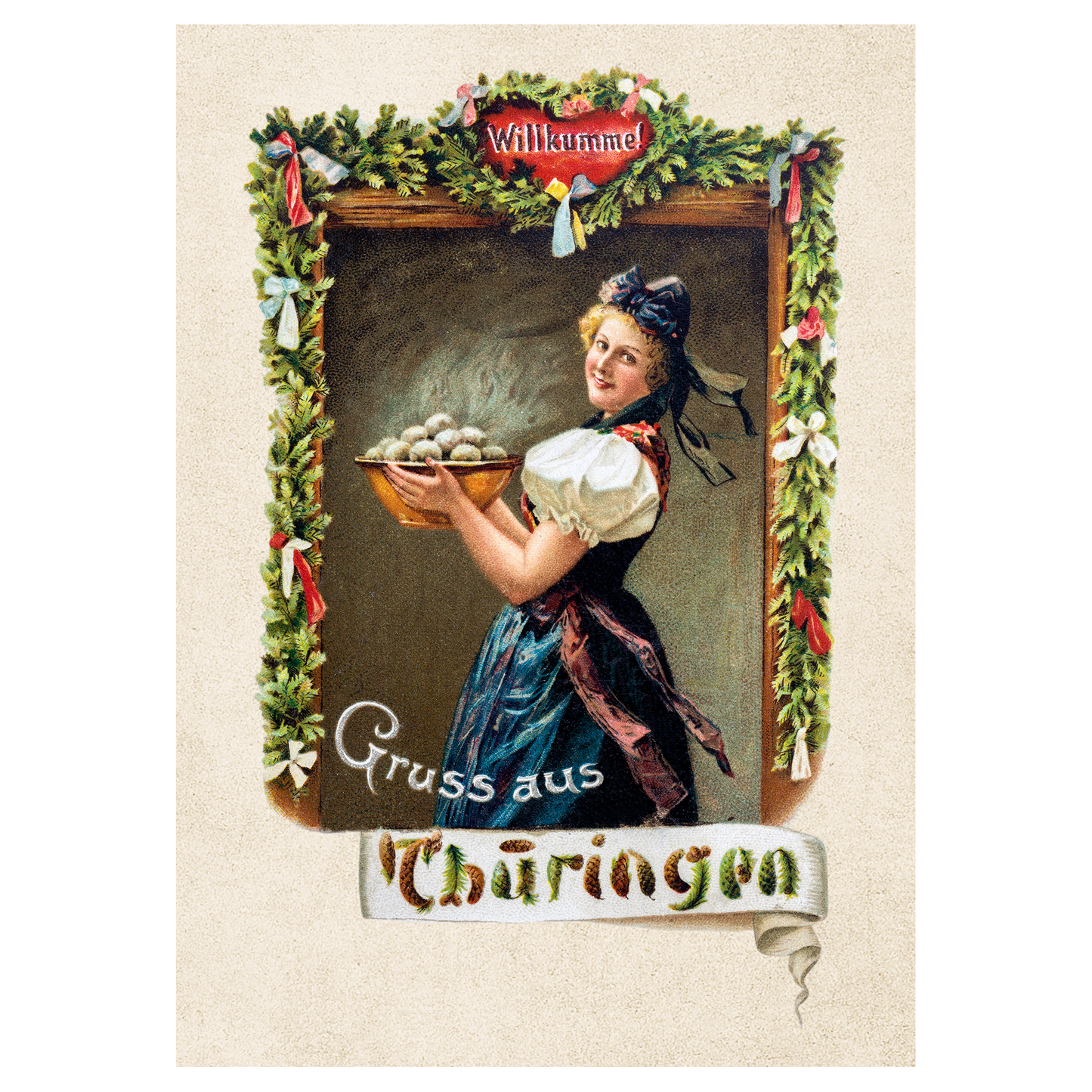 Postkarte Gruss aus Thüringen