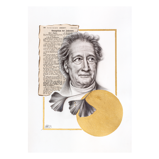 Kunstpostkarte Johann Wolfgang von Goethe