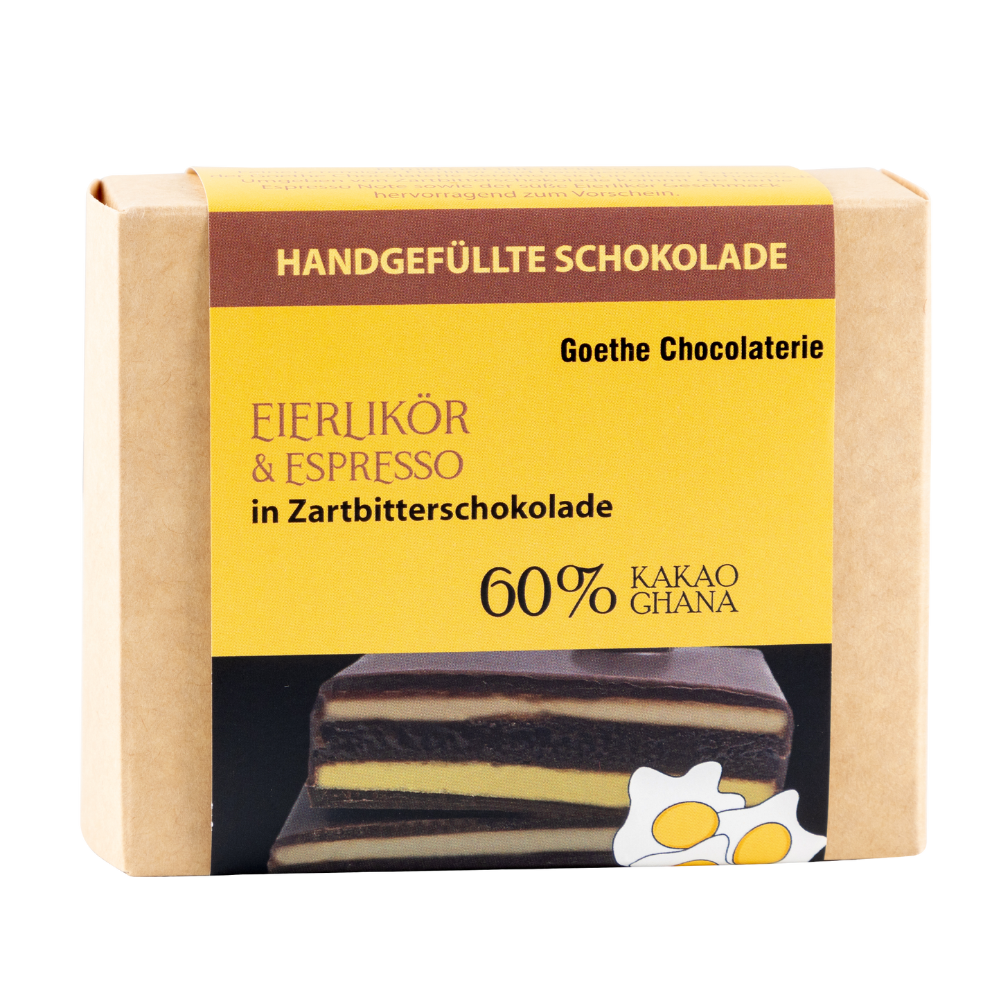 Handgefüllte Schokolade - Eierlikör & Espresso