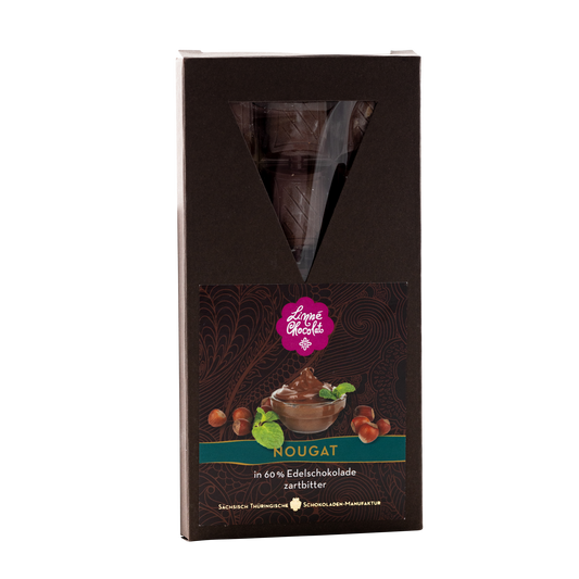 Zartbitter-Schokolade Nougat