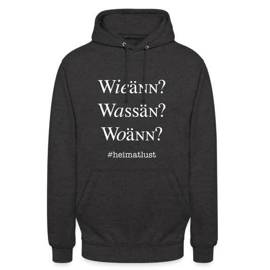 Whoch3 Unisex Hoodie - Anthrazit