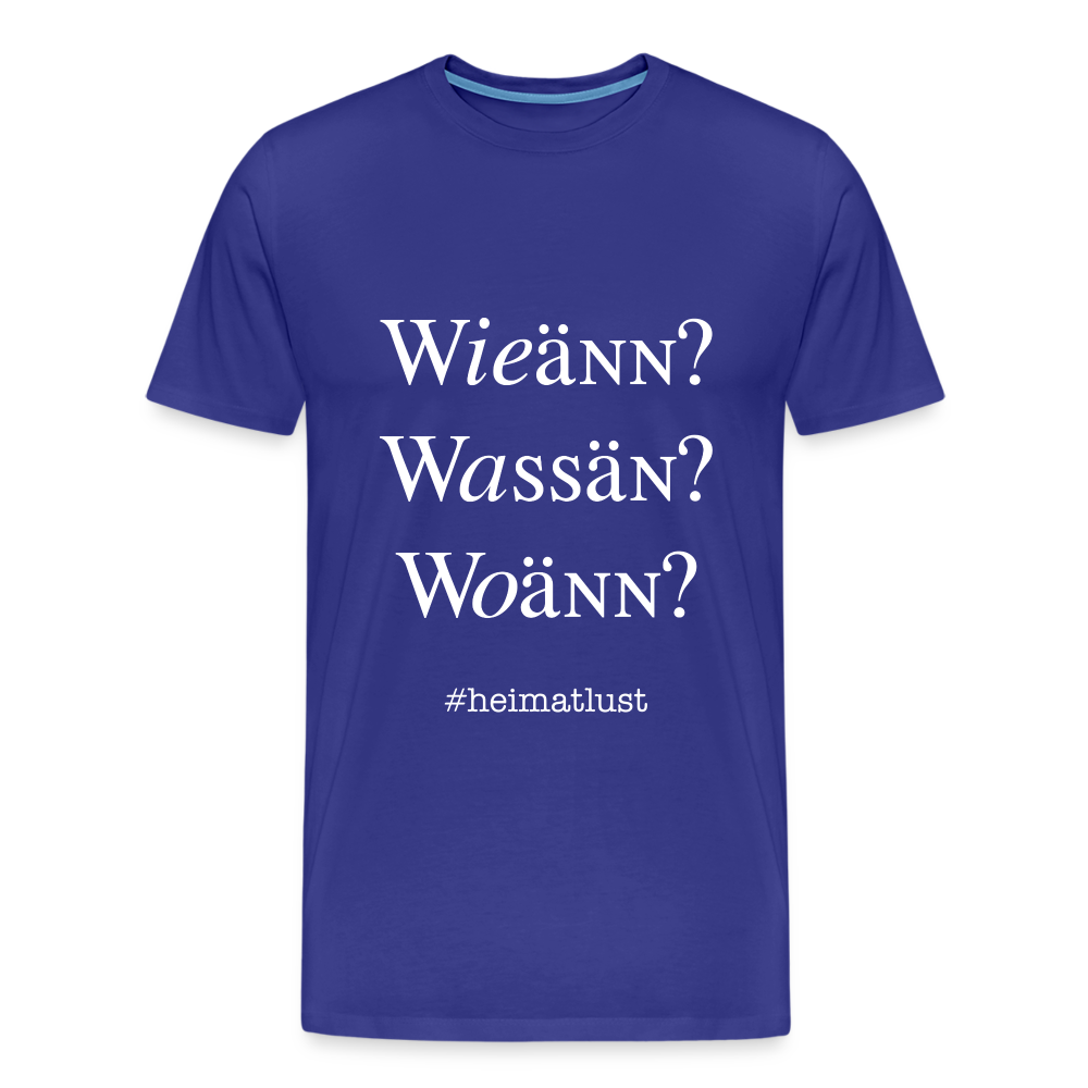 Whoch3 Männer Premium T-Shirt - Königsblau