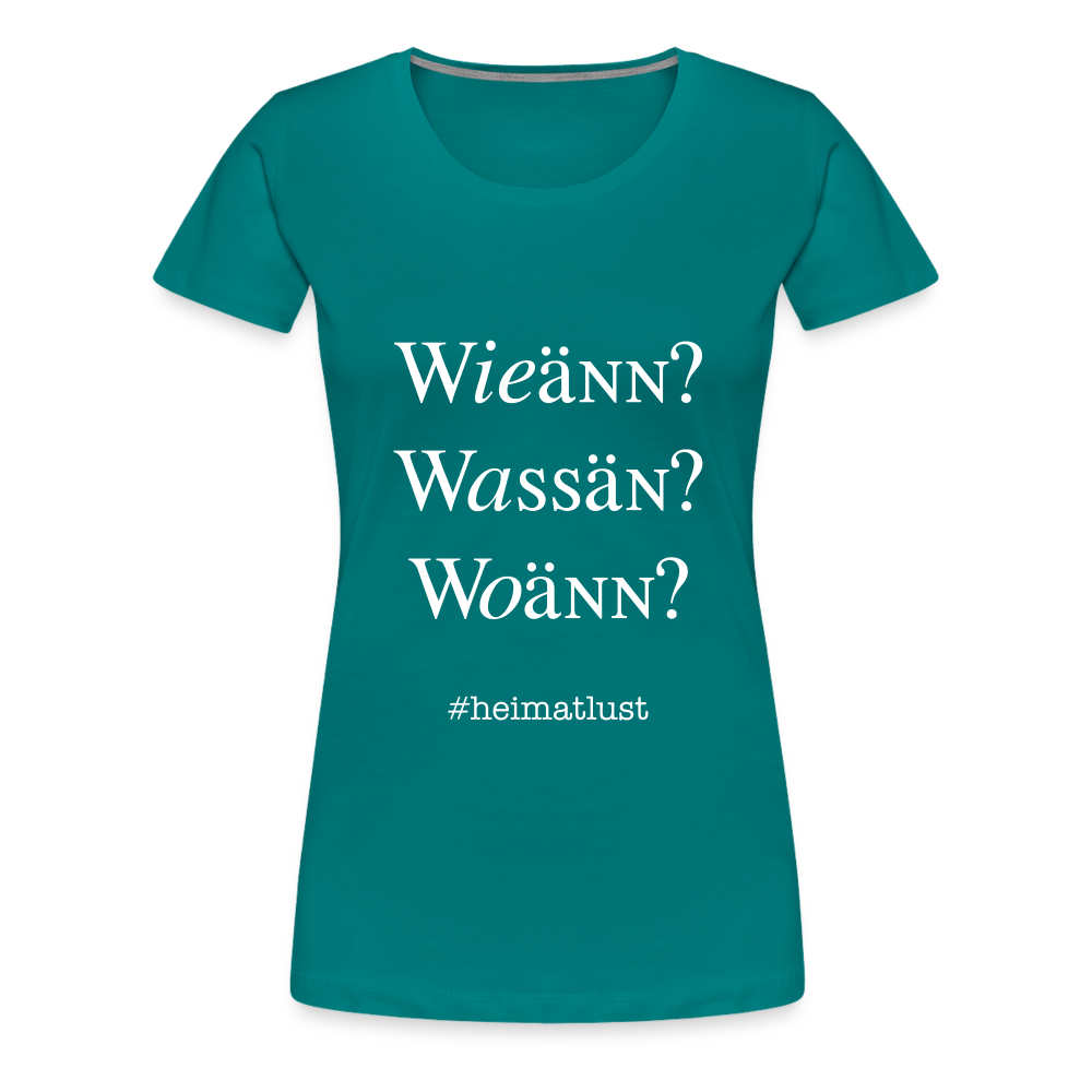 Whoch3 Frauen Premium T-Shirt - Divablau