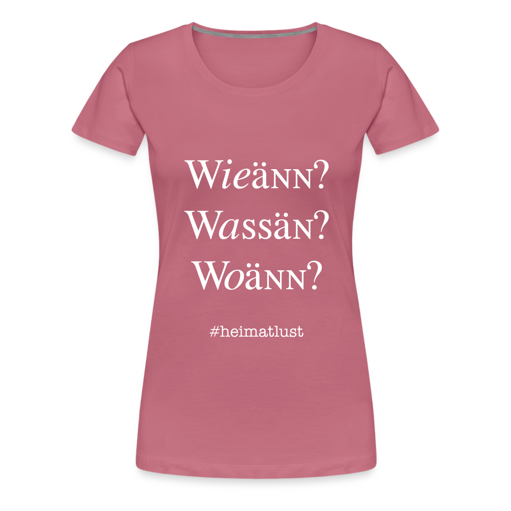 Whoch3 Frauen Premium T-Shirt - Malve