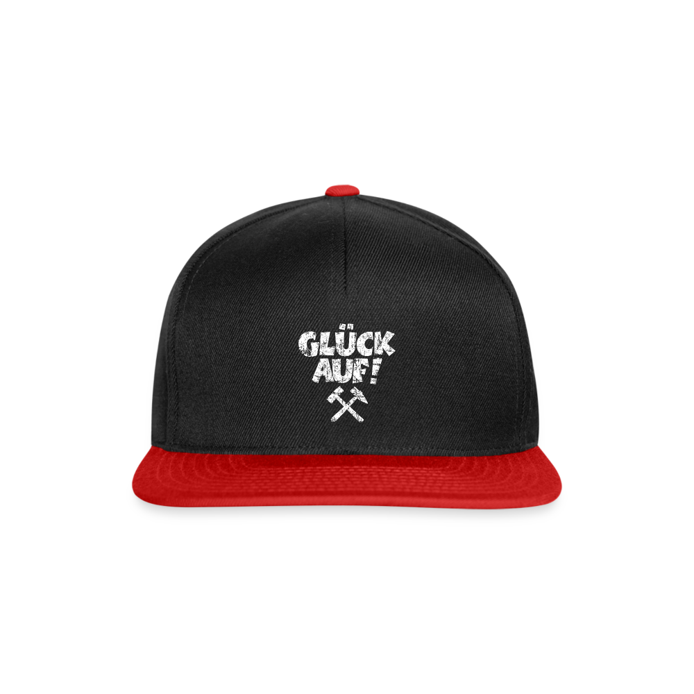 Glückauf Snapback Cap - Schwarz/Rot