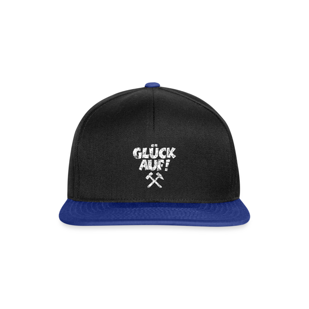 Glückauf Snapback Cap - Schwarz/Königsblau