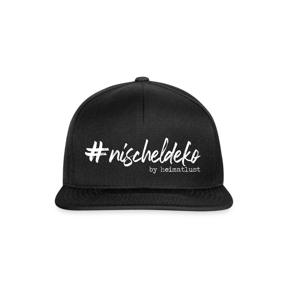 Nischeldeko Snapback Cap - Schwarz/Schwarz