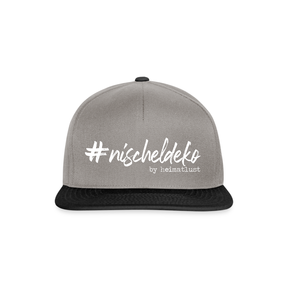 Nischeldeko Snapback Cap - Graphit/Schwarz