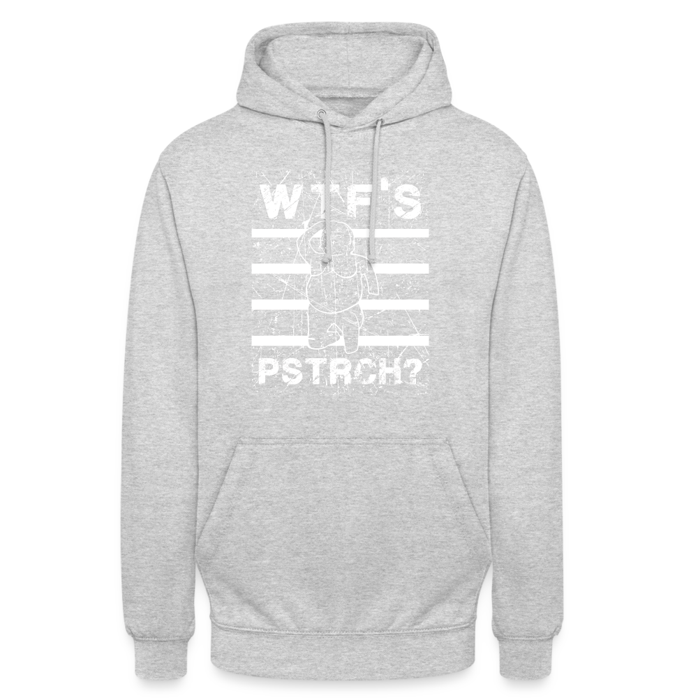 WTF Püstrich Unisex Hoodie - Hellgrau meliert