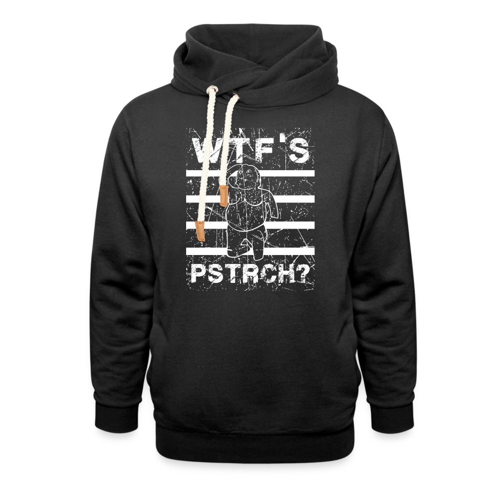 WTF Püstrich Schalkragen Hoodie unisex - Schwarz