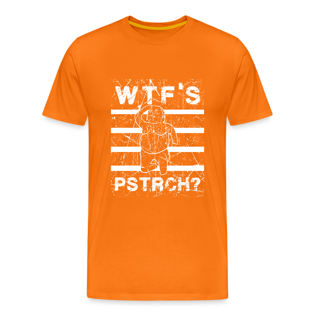 WTF Püstrich Männer Premium T-Shirt - Orange