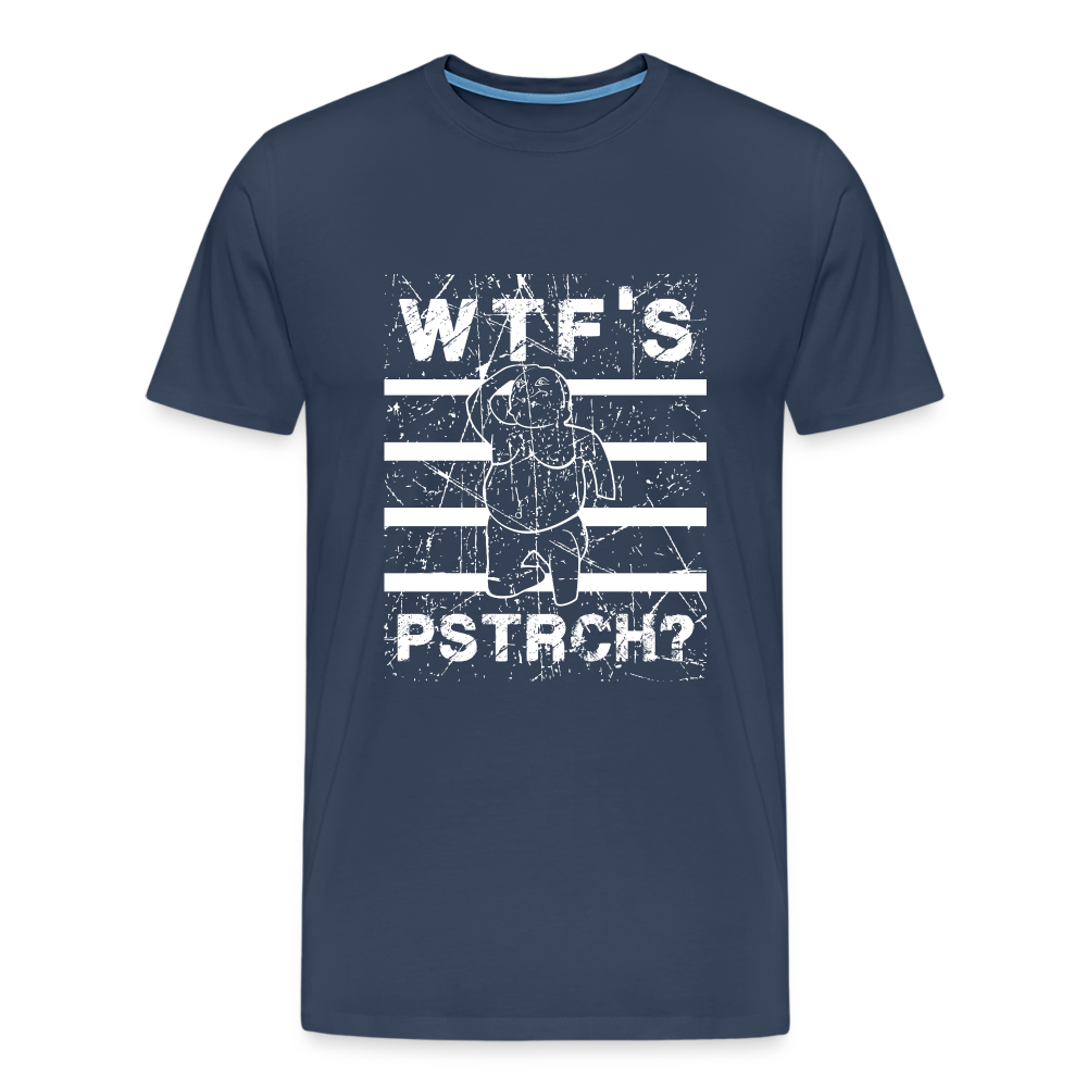 WTF Püstrich Männer Premium T-Shirt - Navy