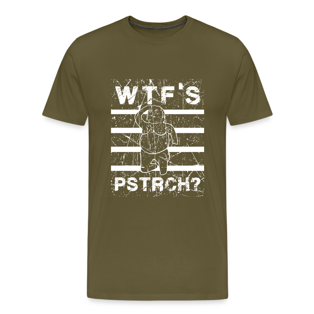 WTF Püstrich Männer Premium T-Shirt - Khaki
