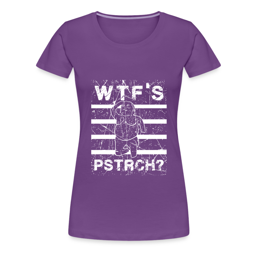 WTF Püstrich Frauen Premium T-Shirt - Lila