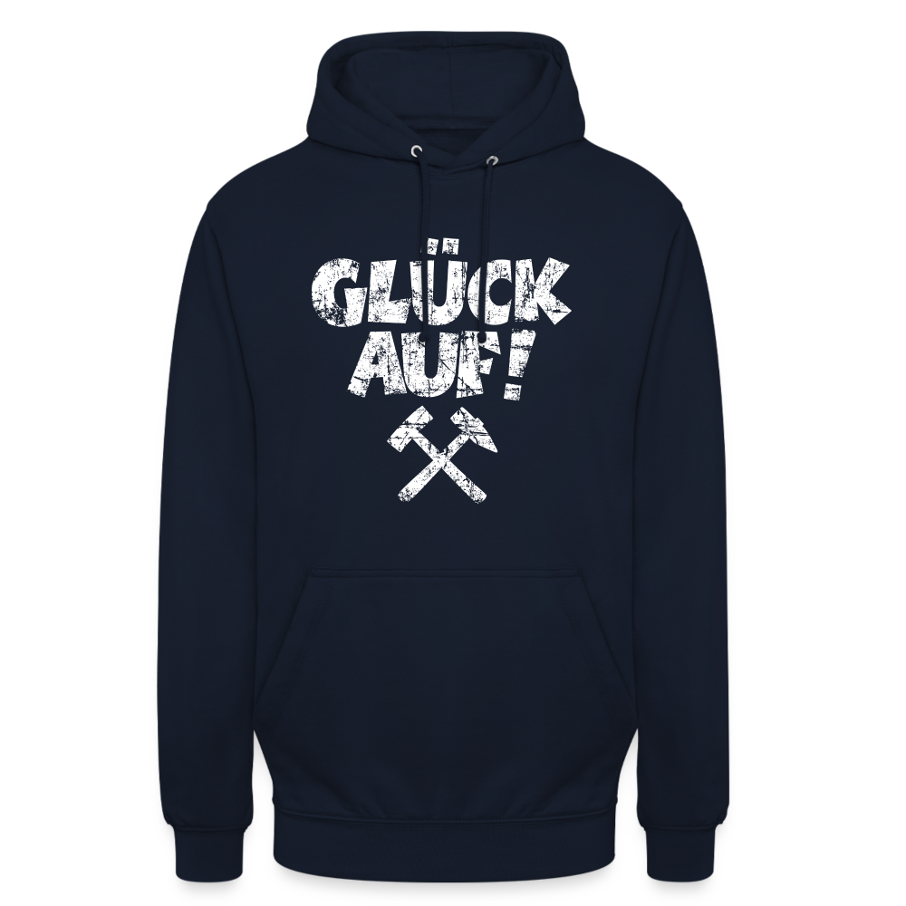 Glückauf Unisex Hoodie - Navy