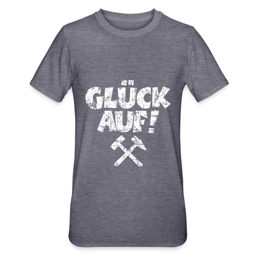 Glückauf Polycotton T-Shirt unisex - Navy meliert