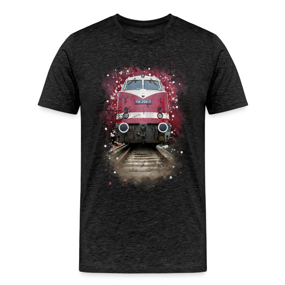 Diesellok Männer Premium T-Shirt - Anthrazit