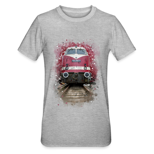 Diesellok Polycotton T-Shirt unisex - Grau meliert