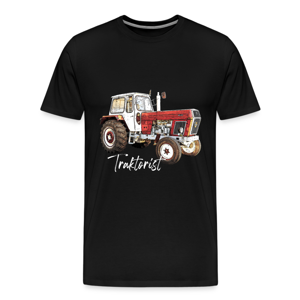 Traktorist Männer Premium T-Shirt - Schwarz