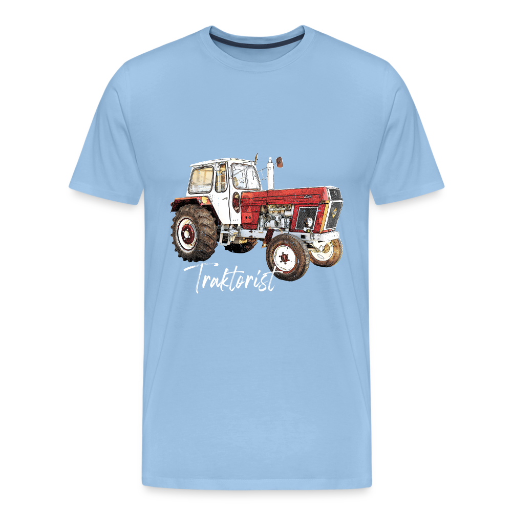 Traktorist Männer Premium T-Shirt - Sky