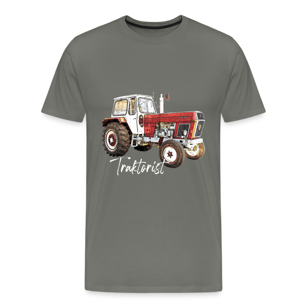 Traktorist Männer Premium T-Shirt - Asphalt