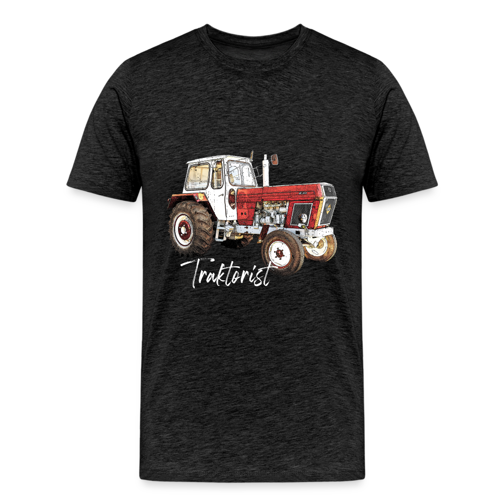 Traktorist Männer Premium T-Shirt - Anthrazit