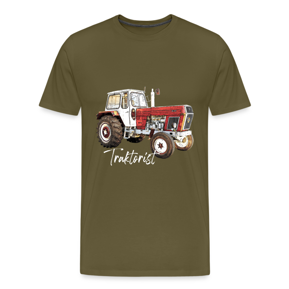Traktorist Männer Premium T-Shirt - Khaki