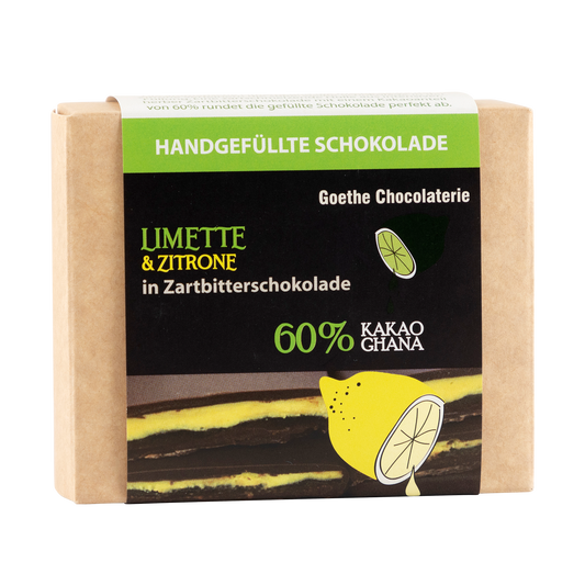 Handgefüllte Schokolade - Limette & Zitrone