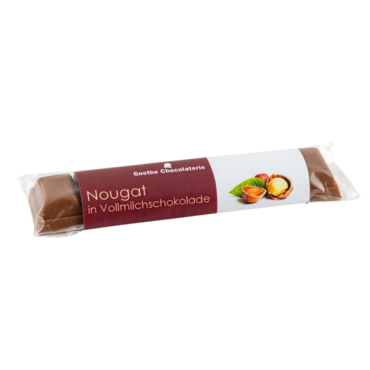 Schokoriegel Nougat in Vollmilchschokolade